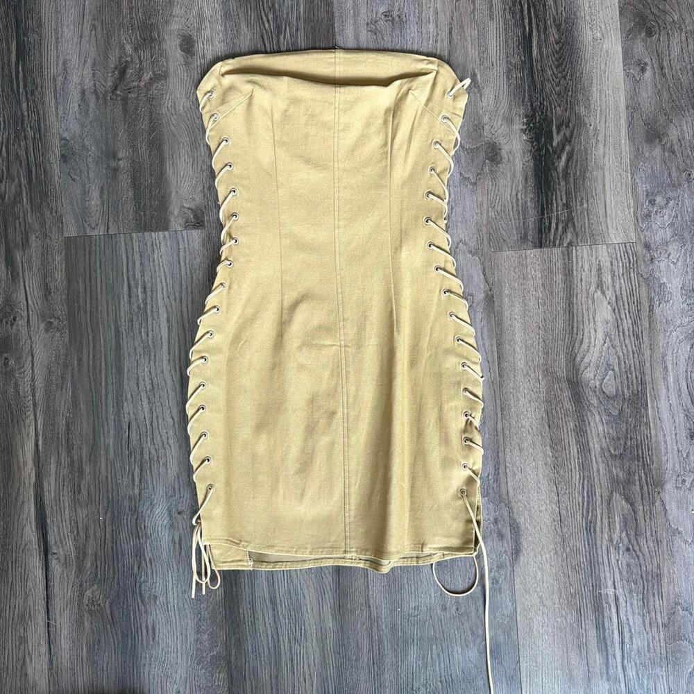 Beige tube dress stretchy size